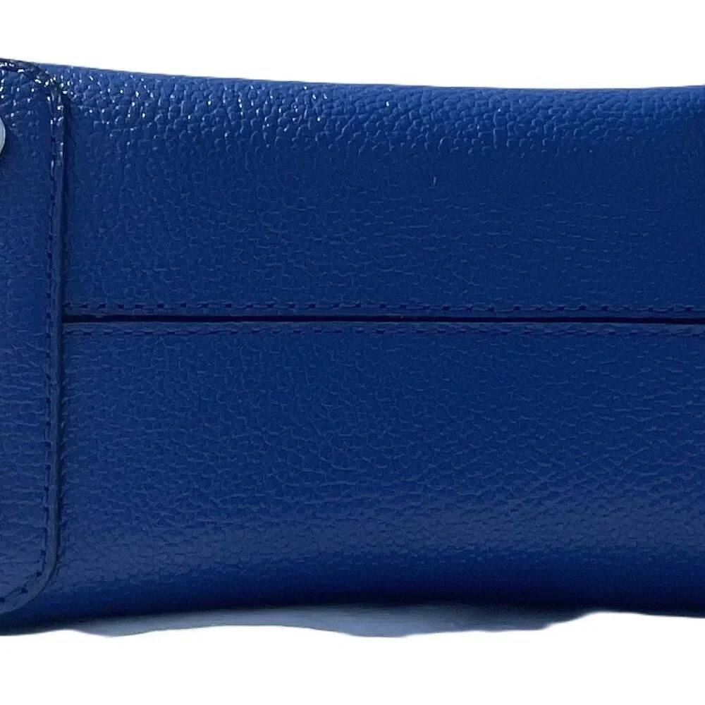 Michael Kors Leather Sapphire Small Mae Messenger Bag - Picture 8 of 12